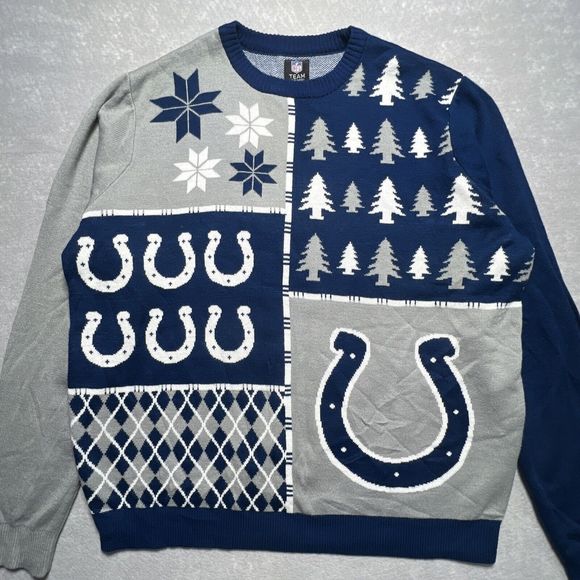 Indianapolis Colts NFL Unisex Adult 2XL Size XX-LARGE Christmas Ugly Sweater - Picture 2 of 7